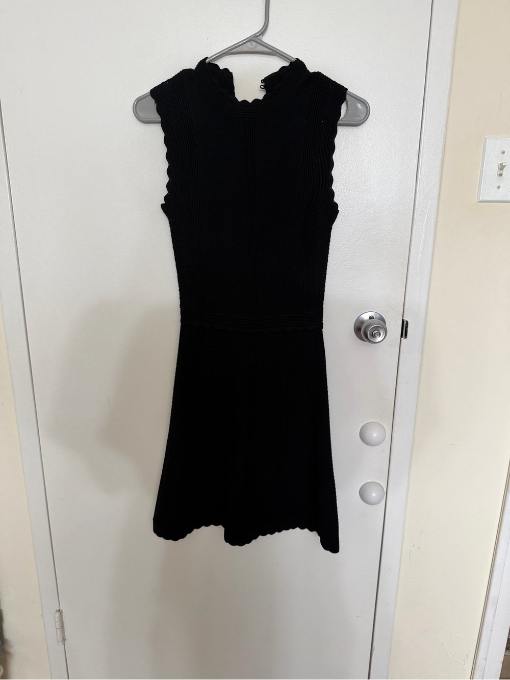 The Kooples Black Sleeveless Knit Dress - Classic A-Line